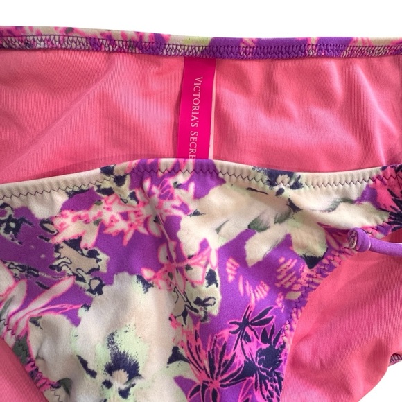 Victoria’s secret Woman’s  Floral Hipster Tie Bikini Bottom Swimwear Beach VS SP - Picture 3 of 4